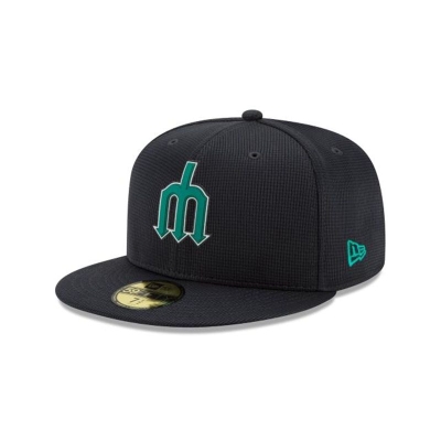 Sapca New Era Seattle Mariners MLB Clubhouse Collection 59FIFTY Fitted - Albastri